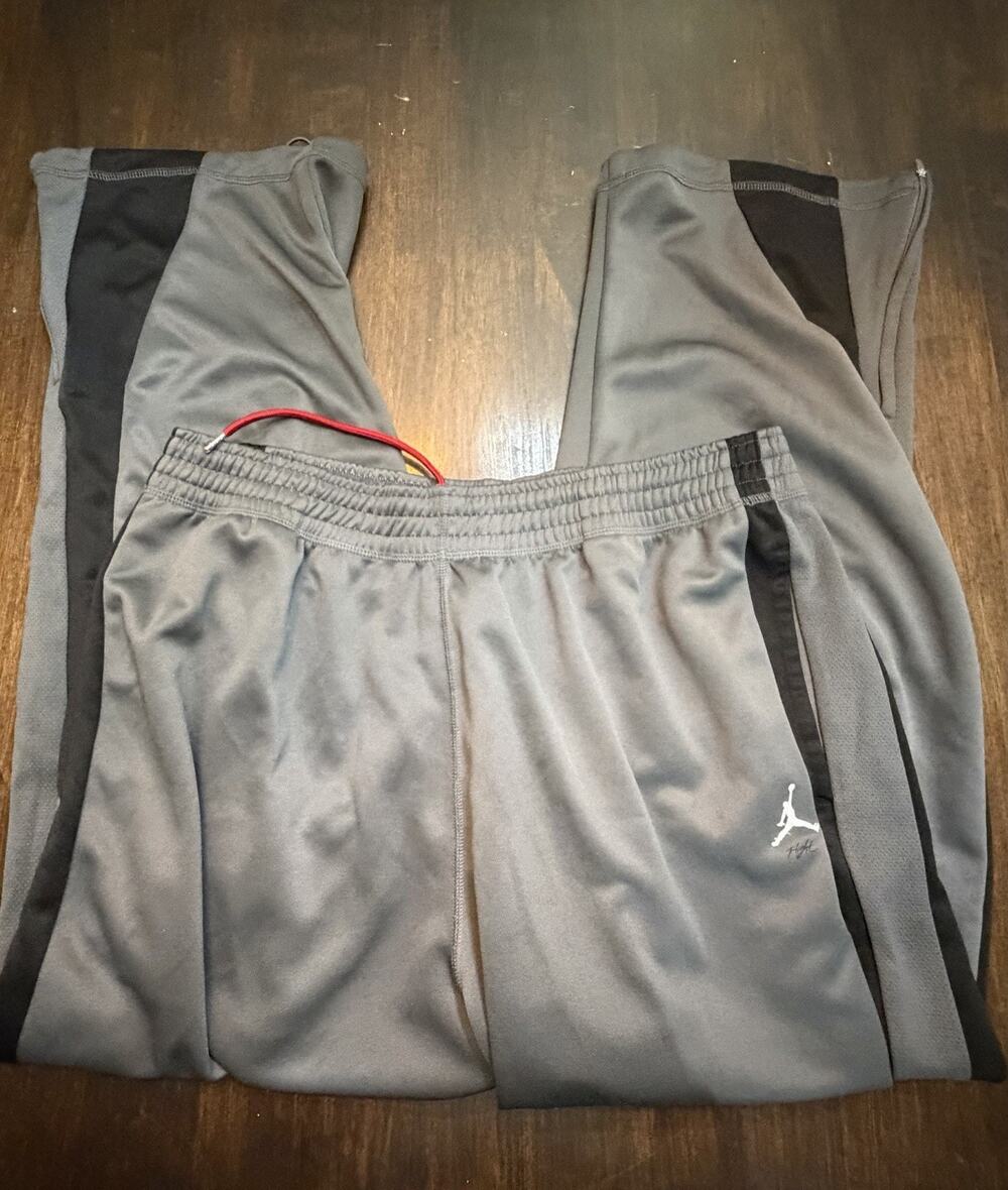 D17 Nike Air Jordan Joggers Mens XXL Flight MVP Woven Pants Grey 2XL